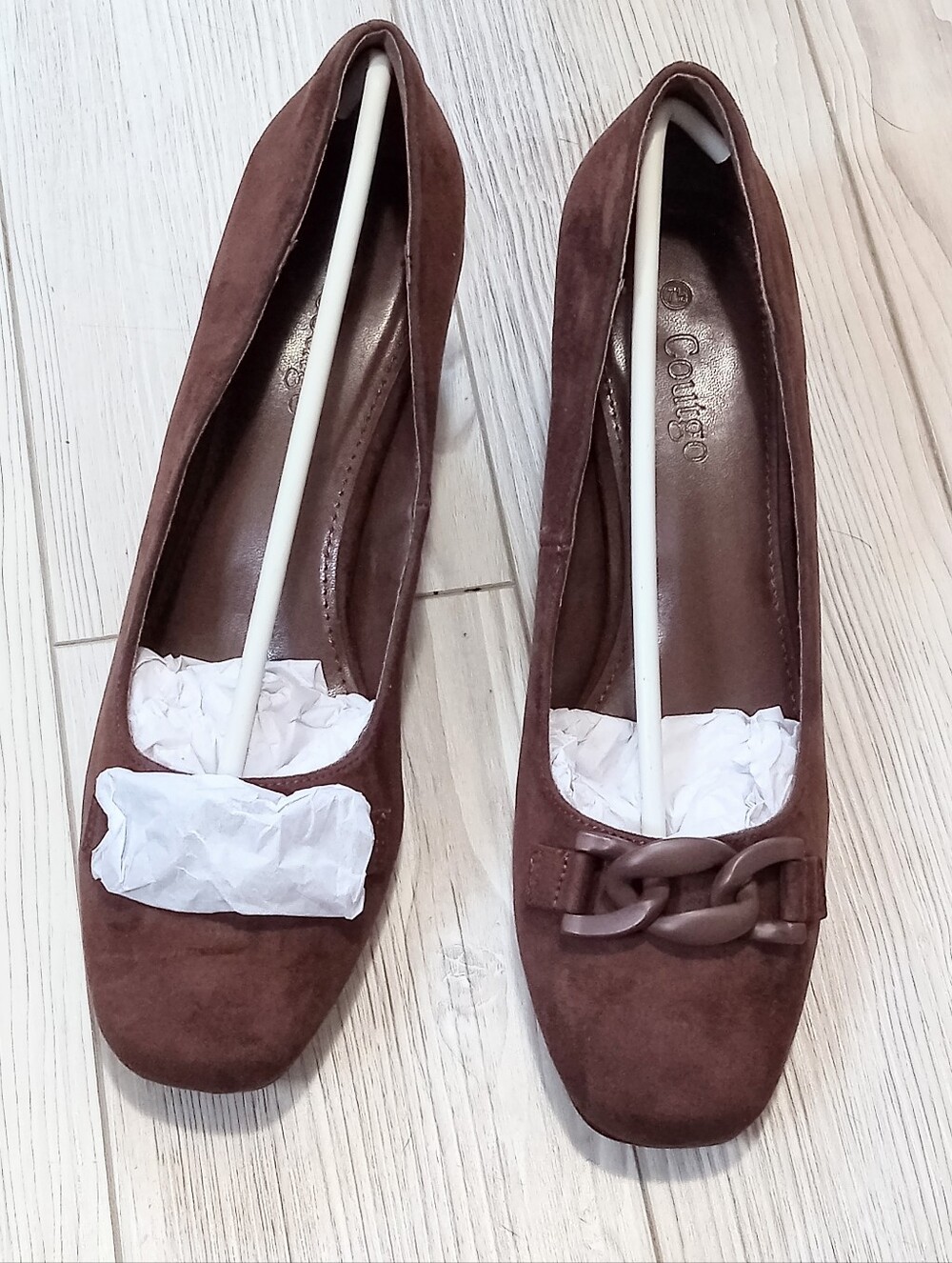 (S-4903) Coutgo Women's Low Heels Shoes Sz 7.5